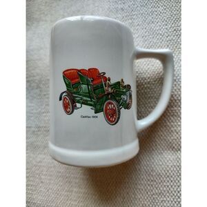 Vintage Cadillac 1906 Model T Stein Tankard Mug White